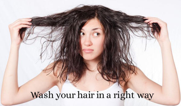 prevent hair fall, wash hair the right way