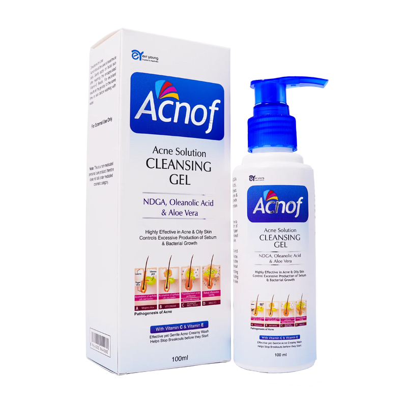 Acnof Anti-Acne Cleansing Gel: Clear Blemishes & Reveal Flawless Skin