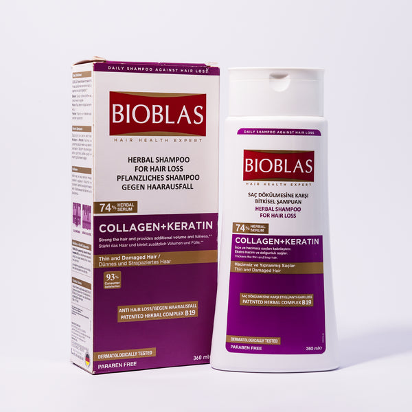 Bioblas COLLAGEN+ KERATIN Anti-Hair Loss Shampoo 360ml