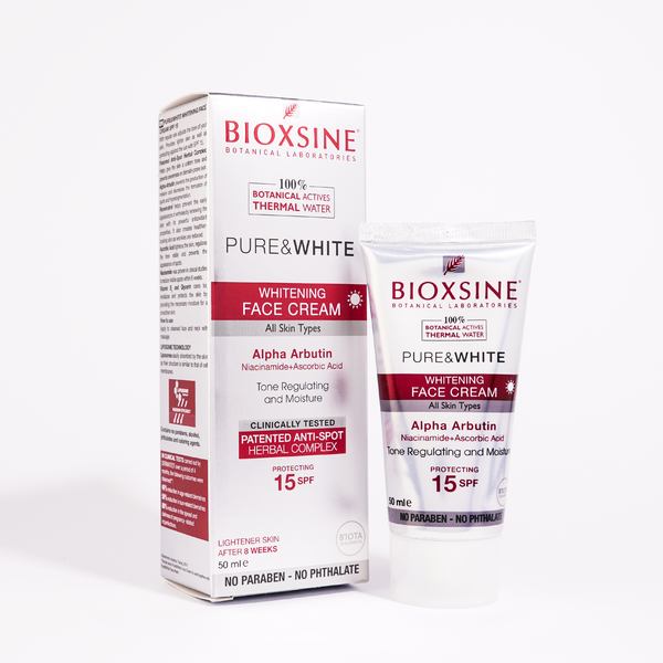 Bioxcin Pure & White Face Cream: Radiant Skin, Reduces Wrinkles & Dark Spots