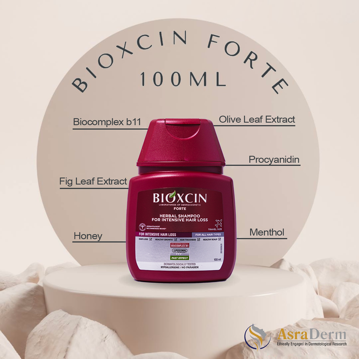 Bioxcin forte 100ml shampoo best for hair loss control and anti-dandruff