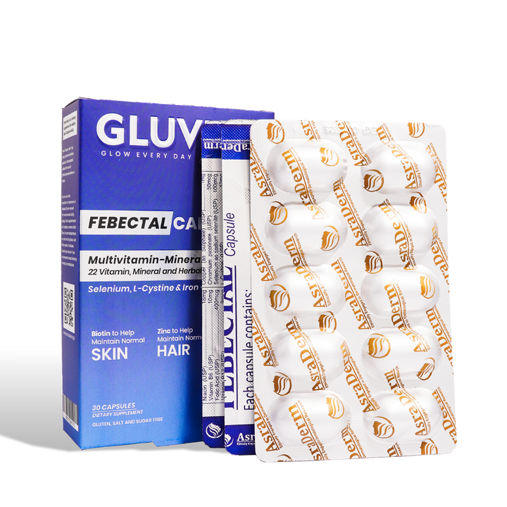 Gluvit-s Febectal Capsules | Beauty Booster for Skin, Hair, and Nails