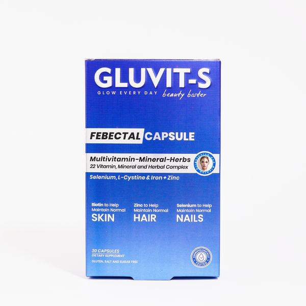 Gluvit-s Febectal Capsules | Beauty Booster for Skin, Hair, and Nails