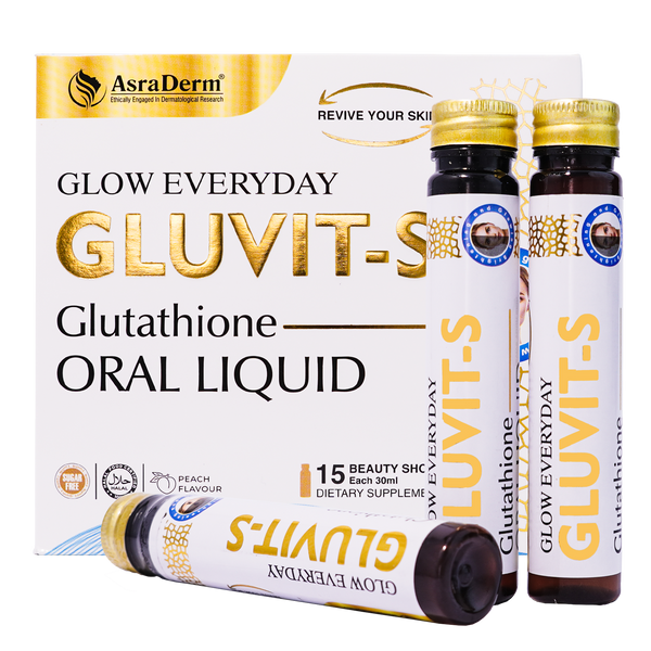 Gluvit-S Glutathione | Drinkable Anti-Aging & Whitening Shots