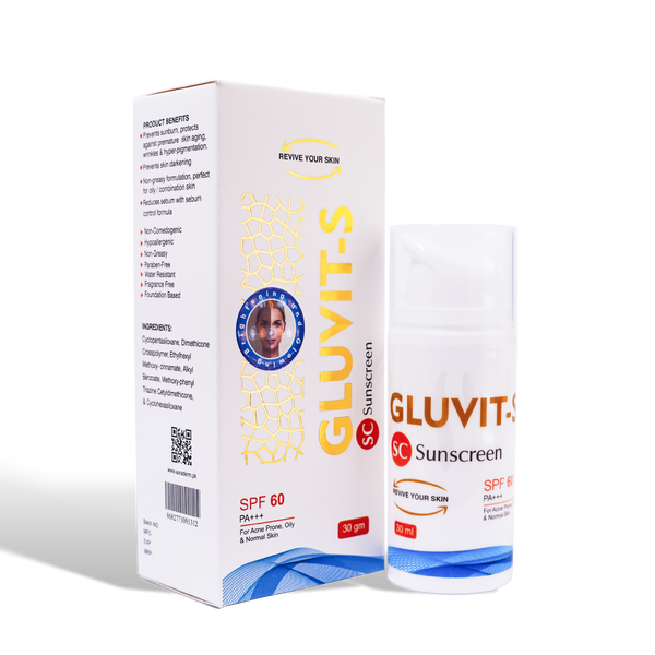 Gluvit-S Sunscreen: Reduce Hyperpigmentation & Get a Natural Glow