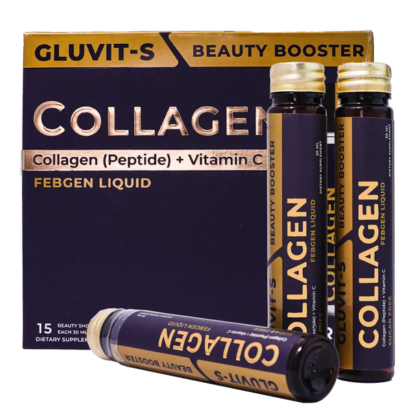 Gluvit-S Collagen Febgen Liquid | Oral Shots best for skin, bones & joint health