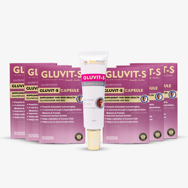 Gluvit-s whitening skincare pack | Best Skincare Bundle in Pakistan