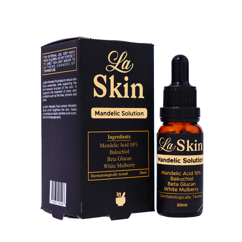 La Skin Mandelic Serum: Fades dark spots & brightens skin!