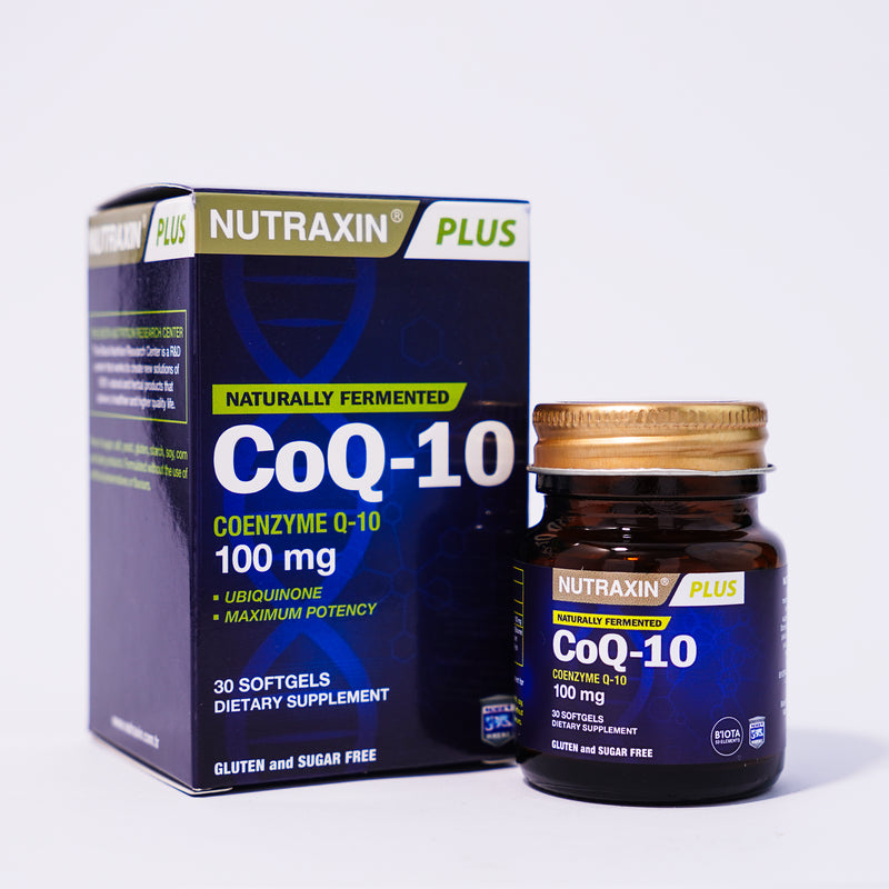 Nutraxin COQ-10 Supports heart health, cardiovascular function, and fertility