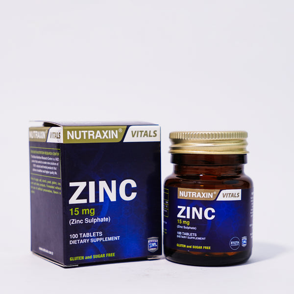 Nutraxin Zinc 15mg: Support Immunity, Skin, & More