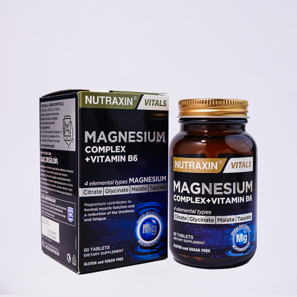 Nutraxin Magnesium Complex + Vitamin B6: Fight Fatigue & Boost Energy