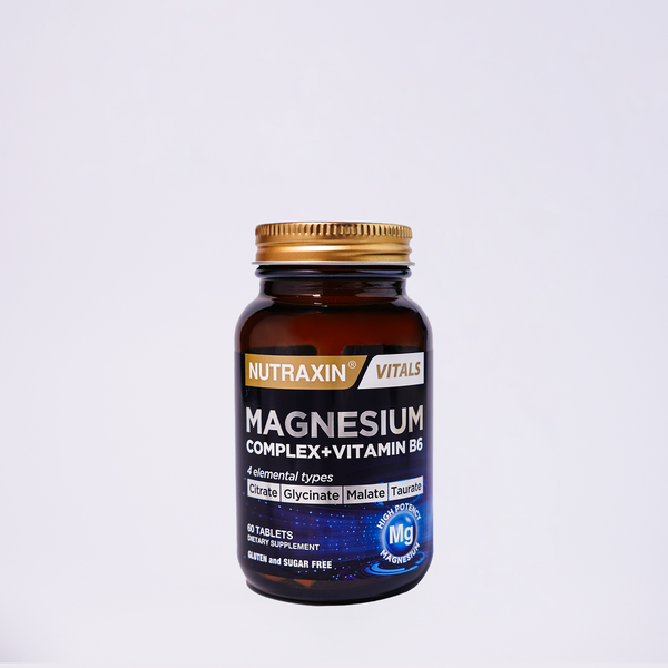 Nutraxin Magnesium Complex + Vitamin B6: Fight Fatigue & Boost Energy