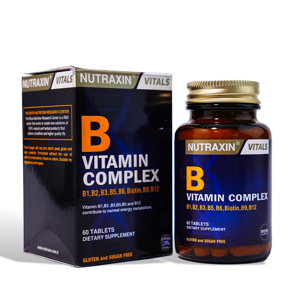 Nutraxin Vitamin B Complex Tablets: Support Your Energy, Skin & More