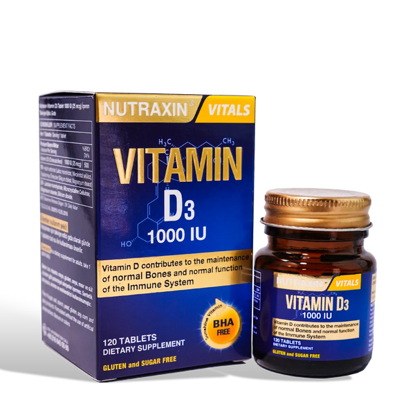 Nutraxin Vitamin D3 Tablets 1000 IU 120s