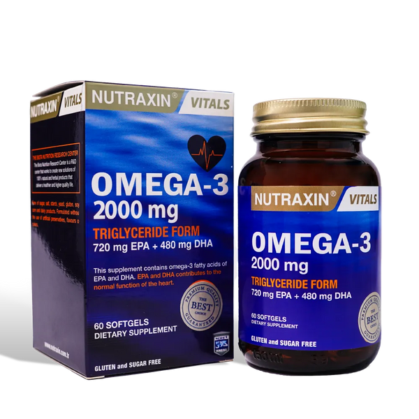 Nutraxin Omega-3 Fish Oil 2000mg Softgels 60s