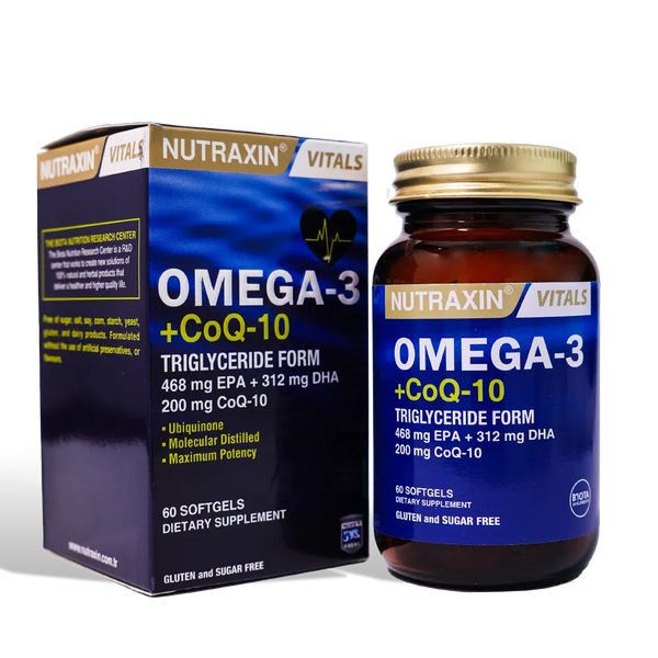 Nutraxin Omega-3 + CoQ-10 Softgels