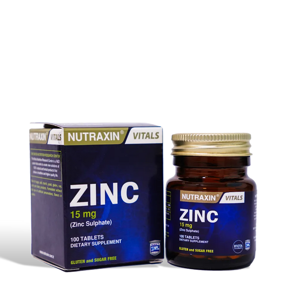 Nutraxin Zinc Sulphate Tablets 15 mg