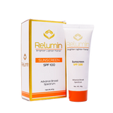 Relumin Sunscreen SPF 100: Advanced Broad Spectrum Protection, no white cast