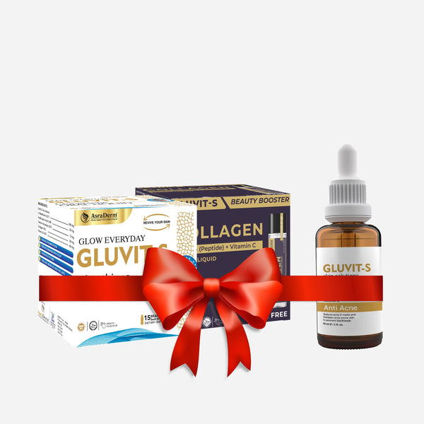Gluvit-S Skin Transformation Bundle: Brighten, Plump & Clear Your Skin