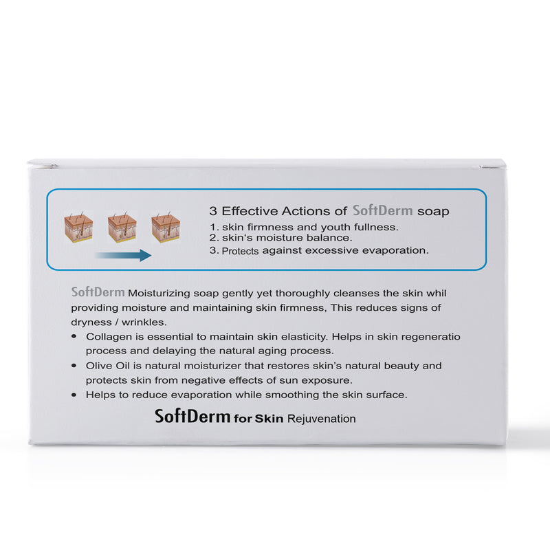 SoftDerm: Moisturizing Soap with Collagen for Dry Skin & Anti-Aging Benefits