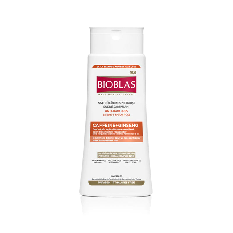 Bioblas Anti-Hair Loss Caffeine & Ginseng Shampoo (360ml)