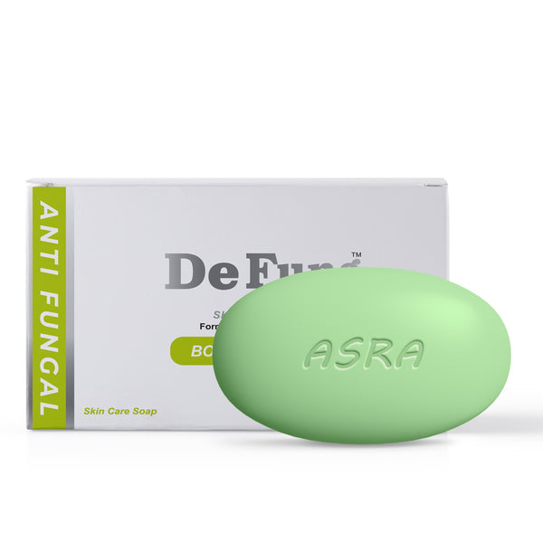 DeFung Soap Bar is anti fungal and antiseptic soap that helps you detoxify the skin impurities and gives you healthy skin. It also helps in fading away the body odor. Its a product by AsraDerm.